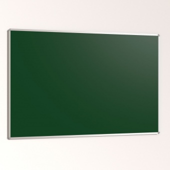 Wandtafel Stahl grün, 150x100 cm, ohne Kreideablage, 